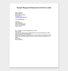 Include the recipients' official names and physical address, as well as the contact details, so as to ensure the recipient of the letter. Contract Request Letter Format Sample Letters