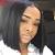 Neck Length Short Bob Black Hair