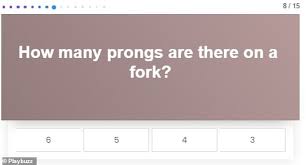 Select a quiz subject and the number of questions you wish to answer and away you go. Tricky Trivia Quiz Challenges Your General Knowledge With 15 Multiple Choice Questions Daily Mail Online