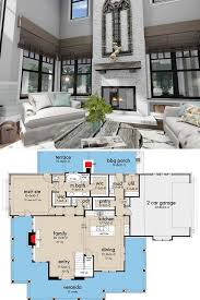 3 Bedroom Two Story Modern Farmhouse Floor Plan In 2020 Modern Farmhouse Floorplan Farmhouse Floor Plans Farmhouse Style House Plans