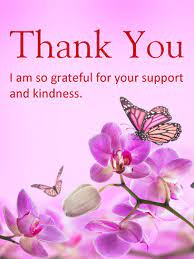 Searching for thank you for birthday wishes? Purple Flower Thank You Card Birthday Greeting Cards By Davia