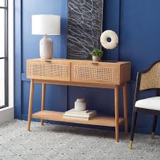 Check spelling or type a new query. Cns5000a In By Safavieh In Indianapolis In Baisley 2 Drawer Rattan Console Table Natural