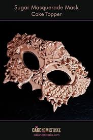 Bronze Warrior Mask Cake Topper Burlesque Cake Cake Decorating Classes Tiptree