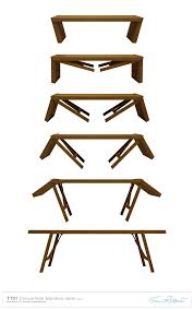 Tisch Methamorphose Tt01 Convertible Bamboo Table Folding Furniture Klappbare Tischbeine Tisch