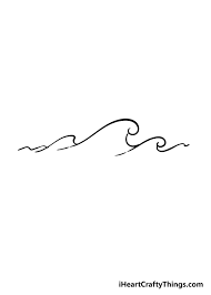 This is my simplified and easy version of how to draw ocean waves. Wave Drawing How To Draw A Wave Step By Step