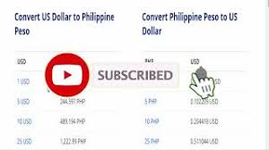 50 cents of current mexican pesos are equivalent to almost nothing un us dollars. Convert Us Dollar To Philippine Peso Convert Philippine Peso To Us Dollar 2020 08 11 10 57 Utc Youtube