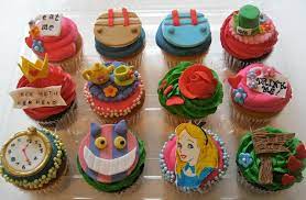 Appetizers cakes cookies cupcakes punch. Disney S Alice In Wonderland Cupcake Tower Alice In Wonderland Cupcakes Disney Cupcakes Cupcake Tower