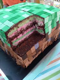 Birthday Cake Design For Brother In Law Mincraft Birthday Cake For My Brother In Law From Inside With Images Minecraft Cake Minecraft Party Minecraft Designs
