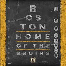 Amazon Com Prints Charming Eye Chart Boston Bruins Unframed