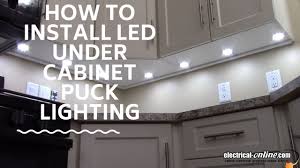 This may be a good choice if you don't have during cabinet hanging, the installer will bring the electrical wiring through the back of the cabinet. How To Install Under Cabinet Led Puck Lighting Youtube