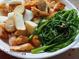 Yong tau foo is a hakka chinese food, which literally means stuffed tofu fish and/or meat paste is stuffed in tofu and bean curd skin, and hence the name. Yong Tau Fu Homemade