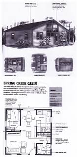 Compact Cabins Simple Living In 1000 Square Feet Or Less Spring Creek Cabin Floorplan From Compact Cabins Simple Living In 1000 Square Feet Or Less By Gerald Rowan Small House Floor Plans House Plans