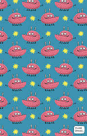 Elise Gravel Illustration Monsters Pink Blue Pattern Cute Kids Funny Pattern Illustration Kids Patterns Cool Patterns