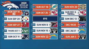 Broncos Mailbag Schedule Makers Arranged For Two Uniquely Difficult Assignments Printable Nfl Schedule Broncos Schedule Nfl Football Schedule