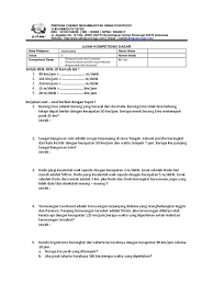 Ya telat 10 menit lah. Ukd Kecepatan Docx