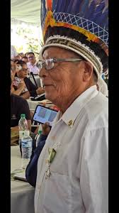 On Friday, President Dr. Irfaan Ali conferred Guyana's fifth highest  national award, the Medal of Service upon Kenke Yaimu Kuruxi, Toshao of  Cashew Island, Corentyne Berbice, in recognition of his unwavering  dedication