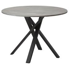Barker & stonehouse white round farmhouse dining table with 4x ikea ingolf chairs. Dining Tables Kitchen Tables Dining Room Tables Ikea