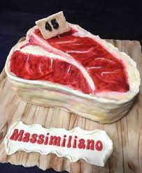 Una Torta Bistecca Per Il Compleanno Di Massimiliano Torte Cakes Bistecca