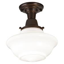 Semi flush lighting provides downward light that's diffused throughout the room. Allen Roth 7 In Oil Rubbed Bronze Semi Flush Mount Light 8625 34 In 2021 Semi Flush Ceiling Lights Flush Mount Lighting Semi Flush Mount Lighting