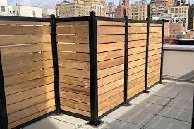 The horizontal slat fencing system can be ordered with matching or contrasting posts. How To Build A Horizontal Slat Fence The Easy Way