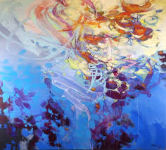 Blueberry Pancakes Abstract Painting Art New Art