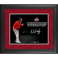 Defeat is a state of mind: Thebuckeyestore Com Urban Meyer Ohio State Buckeyes Fanatics Authentic Framed Autographed 11 X 14 Quote Spotlight Photograph