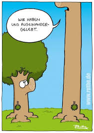 Baum Auseinander Leben Gelebt Beziehung Ehe Mann Frau Partnerschaft Phrase Trennung Ruthe Ruthe Cartoon Witzige Zitate