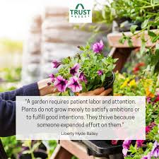 Nature quotes are wonderful for cards, gifts or to place in the garden. Trustbasket Ar Twitter Garden Quote A Garden Requires Patient Labor And Attention Plants Do Not Grow Merely To Satisfy Ambitions Or To Fulfill Good Intentions They Thrive Because Someone Expended Effort On