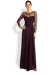Tadashi Shoji Illusion Lace Gown Saks Fifth Avenue Lace Gown Gowns Mob Dresses
