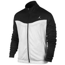 Black And White Coat Mens Jordan Team Prime Fly Flight Warm Up Jacket Mens 300 300 Jackets Mens Jackets Jordan Jackets