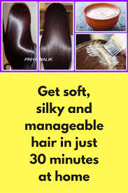 Get Soft Silky And Manageable Hair In Just 30 Minutes At Home How To Get Soft Silky Shiny Hair At Home If Y Soft Silky Hair Soft Shiny Hair Silky Shiny Hair