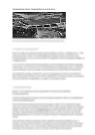 Die meisten wettkämpfe fanden auf dem reichssportfeld statt, mit dem olympiastadion als zentraler arena. Die Olympischen Sommerspiele 1936 In Berlin Reine Propaganda Fur Die Nationalsozialisten Referat