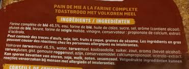 Pain De Mie Complet Harrys 600 G