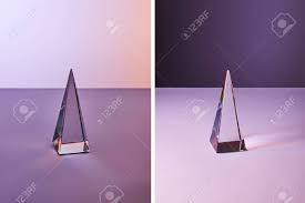 All purple background photos are available in jpg, ai, eps, psd and cdr format. Collage Of Crystal Transparent Pyramid With Light Reflection Stock Photo Picture And Royalty Free Image Image 146880262