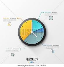 Round Pie Chart Clock Vector Photo Free Trial Bigstock