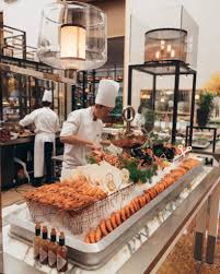Staying At The Ritz Carlton Millenia Singapore The Blonde Abroad Buffet Decor Hotel Buffet Buffet Restaurant