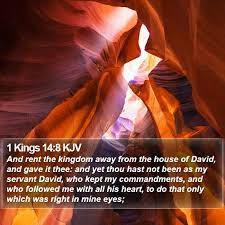 1 Kings 14:8 Kjv - And Rent The Kingdom Away From The House Of