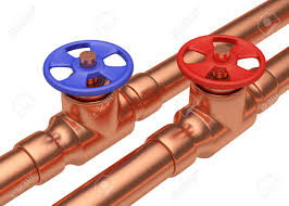 Plumbing and drainage part 1: Plumbing Pipeline With Hot Water And Cold Water Pipes Water Supply Stock Photo Picture And Royalty Free Image Image 49910079
