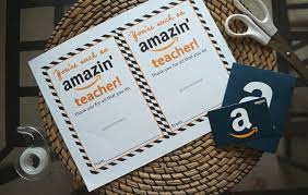 Gift cards, gift certificates, gift vouchers, or gift coupons are all the same things with a few differences and work in almost the same way. Free Amazon Teacher Gift Card Printable Template Give Gift Of Amazon