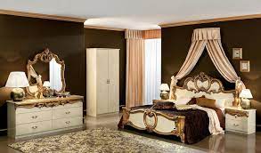 Barocco Ivory Gold Queen Size Bed Barocco Camelgroup Italy Modern Beds Bedroom Furniture Sets Classic Bedroom Italian Bedroom Furniture