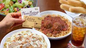 Fox News Olive Garden Offering Lifetime Pasta Passes But Only For 50 Diners Willing To Fork Over Enough Dough 50 S Diner Pasta Daily Meals