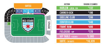 Seating Map Chicago Red Stars