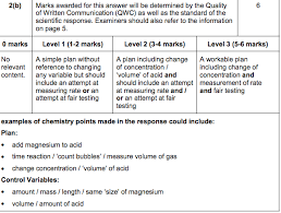 You can edit it, to be more 'pupil friendly'. Qwc 6 Mark Answer Practice Secondary Science 4 All