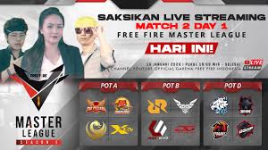 Selain keseruan pertandingan dapat kamu nikmati dari live streaming. 2020 Free Fire Master League Season I Pot Abd Match 2 Day 1 Youtube
