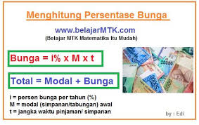 Menghitung Persentase Bunga Bank Dan Contoh Soalnya