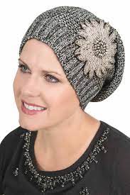 Metallic Slouchy Beanie Cap Embellished Slouch Hat For Women Chemohat Cancerhat Cancer Headwear Hats For Cancer Patients Hats For Women