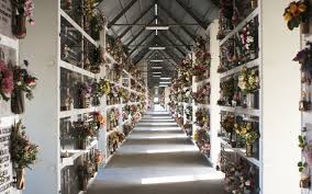 Cimitero Di San Cataldo Columbarium Walls Of Flowers Columbarium Memorial Park Flower Wall