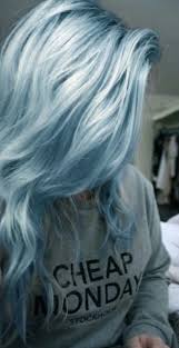 Bleach first, then if you want to do a pastel blue, you can mix your blue fashion. Love The Metallic Hair Styles Hair Color Blue Dyed Hair