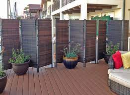 Versare 3 Panel Wicker Partitions Are Used To Divide Space And Enhance This Beautiful Outdoor Arran Privacy Screen Outdoor Patio Privacy Screen Outdoor Privacy