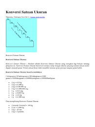 Maybe you would like to learn more about one of these? Konversi Satuan Ukuran